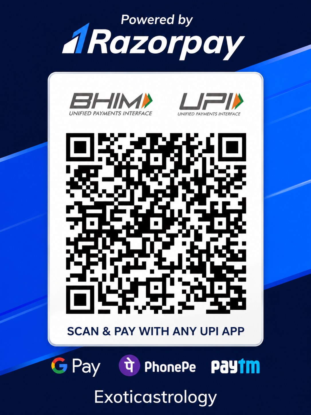 Razorpay UPI QR Code