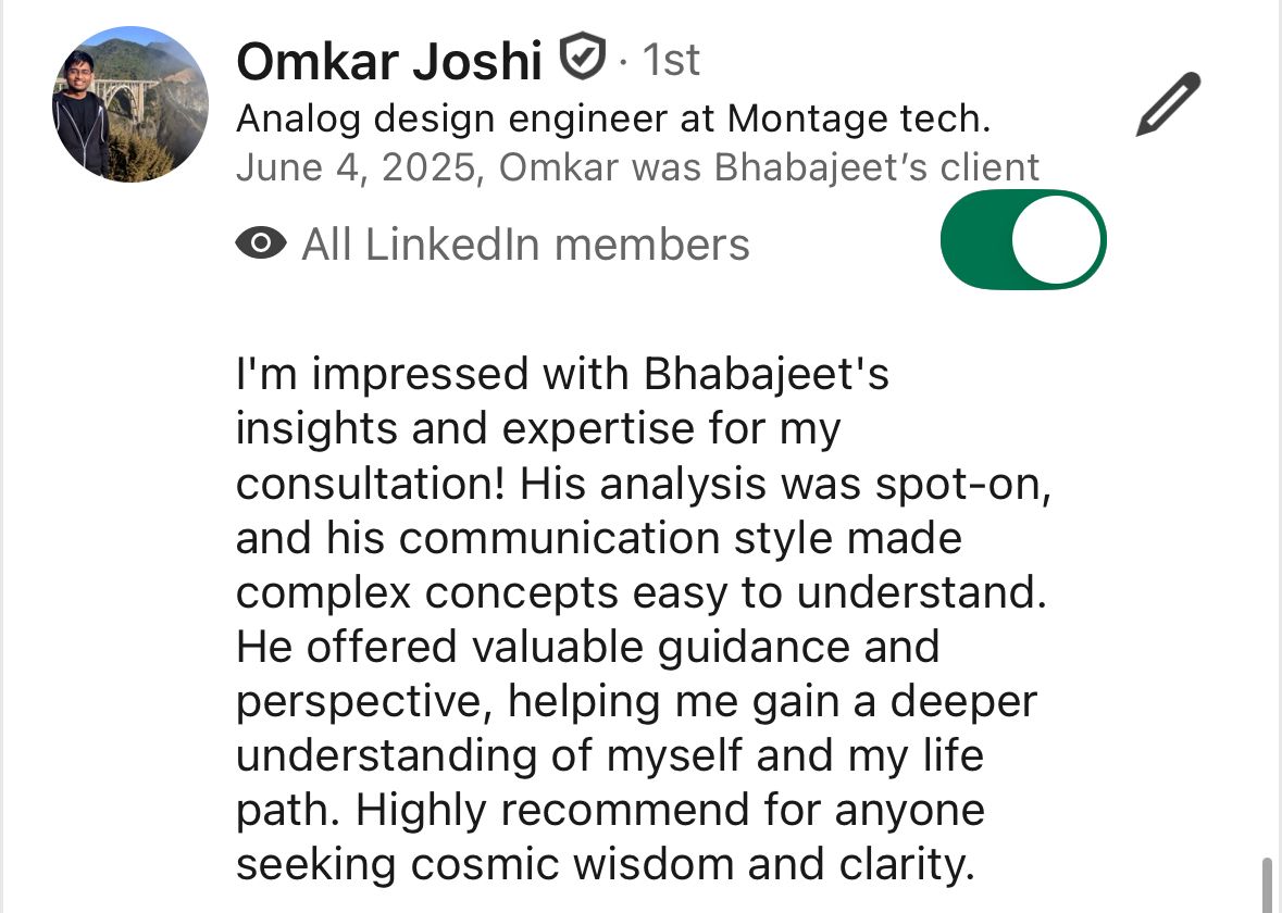"Spot-on analysis, helped me gain a deeper understanding of myself and my life path"