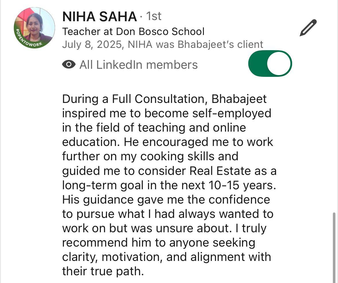 "Inspired me to pursue self-employment and gave the confidence to follow my true path"